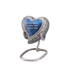 Load image into Gallery viewer, Large/Adult 200 Cubic Inches Serene Midnight Iris Brass Funeral Cremation Urn