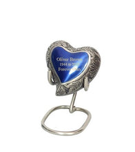 Load image into Gallery viewer, Large/Adult 200 Cubic Inches Apollo Blue Brass Funeral Cremation Urn