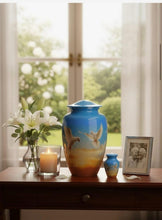 Load image into Gallery viewer, At Peace Memorials Flying Doves Adult Urn for Ashes