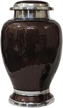 Load image into Gallery viewer, At Peace Memorials Hotep Brown Adult Urn for Ashes