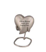 Load image into Gallery viewer, Large/Adult 200 Cubic Inches Marvel Pewter Black Brass Funeral Cremation Urn