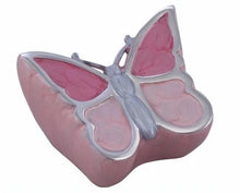 Load image into Gallery viewer, Small/Keepsake Soulful Wings Butterfly Infant Urn - Blue Funeral Cremation Urn