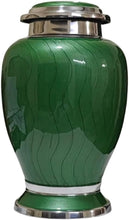 Load image into Gallery viewer, At Peace Memorials Hotep Green Adult Urn for Ashes
