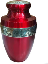 Load image into Gallery viewer, At Peace Memorials Tranquility Red Adult Urn for Ashes