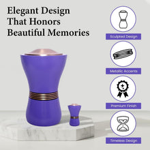 Load image into Gallery viewer, At Peace Memorials Canopic/Blessing Purple Urn for Ashes SET