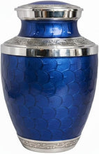 Load image into Gallery viewer, At Peace Memorials Cordoba Navy Blue Adult Urn for Ashes