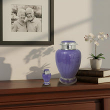 Load image into Gallery viewer, At Peace Memorials Hotep Purple Keepsake Urn for Ashes