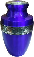 Load image into Gallery viewer, At Peace Memorials Tranquility Tropical Blue Adult Urn for Ashes