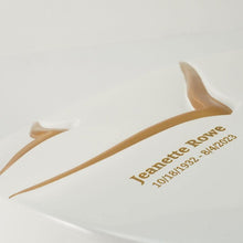 Load image into Gallery viewer, At Peace Memorials Windham Textured Guided Light White Cremation Urn