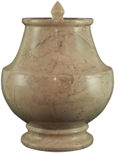 Load image into Gallery viewer, Large/Adult Triton Cream Colored Cameo Marble Funeral Cremation Urn