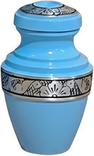 Load image into Gallery viewer, At Peace Memorials Tranquility Blue Keepsake Urn for Ashes