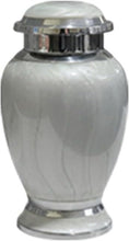 Load image into Gallery viewer, At Peace Memorials Hotep Ivory Keepsake Urn for Ashes
