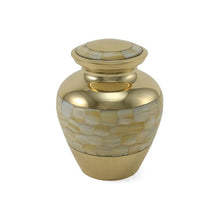 Load image into Gallery viewer, At Peace Memorials Elite Mother of Pearl Extra Small Cremation Urn