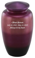 Load image into Gallery viewer, At Peace Memorials Pink Ombre Cremation Urn for ashes 200 CI