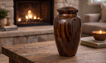Load image into Gallery viewer, Brazilian Rosewood 220 Cubic Inches Large/Adult Funeral Cremation Urn for Ashes