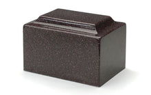 Load image into Gallery viewer, Classic Cultured Granite Cremation Urn For Ashes 210 Cubic Inches TSA Approved Vintage Red
