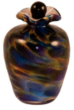 Load image into Gallery viewer, Small/Keepsake 3 Cubic Inch Rome Evening Funeral Glass Cremation Urn for Ashes