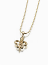 Load image into Gallery viewer, Sterling Silver Fleur De Lis Memorial Jewelry Pendant Funeral Cremation Urn