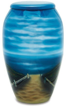 Load image into Gallery viewer, The Beach 210 Cubic Inches Large/Adult Funeral Cremation Urn for Ashes
