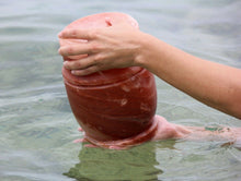 Load image into Gallery viewer, Bio-Degradable Eco-Friendly Amara Salt Cremation Urn Keepsake / Mini, 40 Cubic Inches