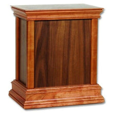 Load image into Gallery viewer, Large/Adult 225 Cubic In Walnut Standard Handcrafted Wood Funeral Cremation Urn