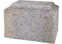 Load image into Gallery viewer, Large/Adult 225 Cubic Inch Tuscany Sandstone Cultured Granite Cremation Urn