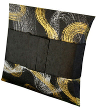 Load image into Gallery viewer, Gilded Onyx Biodegradable Journey EarthUrn, Hand Crafted Mini Cremation Urn