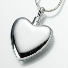 Load image into Gallery viewer, Sterling Silver Large Heart Memorial Jewelry Pendant Funeral Cremation Urn