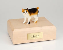 Load image into Gallery viewer, Japanese Bobtail Cat Figurine Pet Cremation Urn Available 3 Diff Colors 4 Sizes