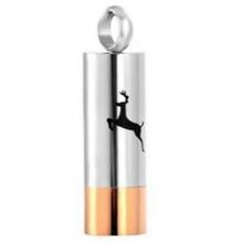 Load image into Gallery viewer, Deer Shotgun Shell Stainless Steel Cremation Urn Pendant w/20-inch Necklace
