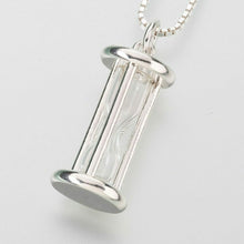 Load image into Gallery viewer, Sterling Silver "Our" Glass Memorial Jewelry Pendant Funeral Cremation Urn