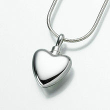 Load image into Gallery viewer, Sterling Silver Small Heart Memorial Jewelry Pendant Funeral Cremation Urn