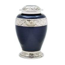 Load image into Gallery viewer, Black Brass Set of Funeral Cremation Urns for Ashes - Large and 4 Keepsakes