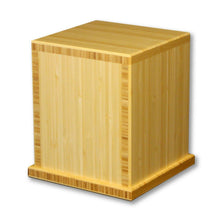 Load image into Gallery viewer, Biodegradable, Eco-friendly Bamboo Adult Funeral Cremation Urn, 210 Cubic Inches