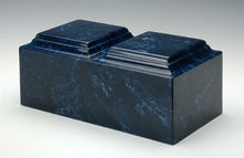 Load image into Gallery viewer, Classic Marble Navy Companion Funeral Cremation Urn, 420 Cubic Inch TSA Approved