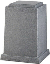 Load image into Gallery viewer, Large 225 Cubic Inch Windsor Elite Military Gray Cultured Granite Cremation Urn