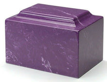 Load image into Gallery viewer, Classic Marble Amethyst Adult Cremation Urn, 210 Cubic Inches, TSA Approved