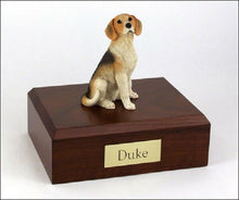Load image into Gallery viewer, Beagle Pet Funeral Cremation Urn, Engraved, Available 3 Different Colors 4 Sizes