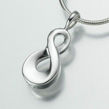 Load image into Gallery viewer, Sterling Silver Infinity Memorial Jewelry Pendant Funeral Cremation Urn