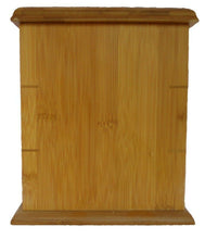 Load image into Gallery viewer, Large/Adult 230 Cubic Inches Vertical Natural Bamboo Urn for Cremation Ashes