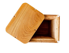 Load image into Gallery viewer, Large/Adult Artisan 280 Cubic Inches Wood Box Funeral Cremation Urn for Ashes
