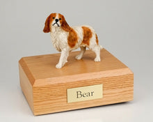 Load image into Gallery viewer, King Charles Spaniel Standing Dog Pet Cremation Urn Avail 3 Diff Colors & 4 Size