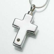 Load image into Gallery viewer, Sterling Silver Cross Micro Picture Lens Memorial Jewelry Pendant