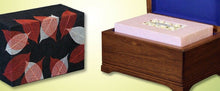 Load image into Gallery viewer, Autumn Leaves Insert for Mahogany Biodegradable Memory Chest Cremation Urn