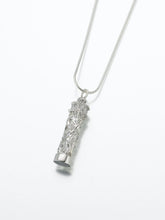 Load image into Gallery viewer, Chromate Sterling Silver Filigree Cylinder Jewelry Pendant Funeral Cremation Urn