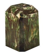 Load image into Gallery viewer, Small/Keepsake 36 Cubic Inch Camo Square Cultured Marble Cremation Urn For Ashes