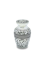 Load image into Gallery viewer, Antique Silver Set of 3 - Adult, Keepsake, Heart - Cremation Urns for Ashes