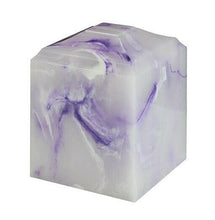 Load image into Gallery viewer, Small/Keepsake 45 Cubic Inch Purple Onyx Cultured Onyx Cremation Urn for Ashes