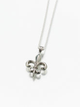 Load image into Gallery viewer, Sterling Silver Fleur De Lis Memorial Jewelry Pendant Funeral Cremation Urn