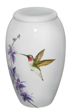 Load image into Gallery viewer, Hummingbird Delight 210 Cubic Inches Large/Adult Funeral Cremation Urn for Ashes